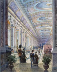 Elaborate Station Interior, 1883