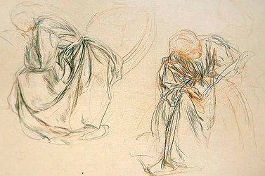 Studies of a Seated Woman Reading