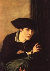 The Lady in a Black Hat, portrait of Miss Rachel Castellan, 1915