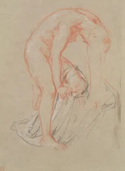 Woman undressing