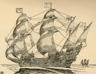 An Elizabethan Galleon