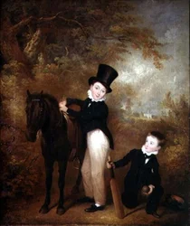 Portrait of William and Charles Chadwick at Burley Lodge