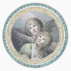 Two cherubim. Two angels