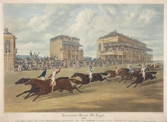 Doncaster Great St Leger, 1839. The Dead Heat Between Charles XII and Euclid.