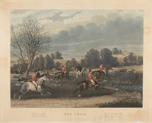 Fox-Hunting [set of four]: 2. Fox Chase