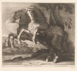 Rearing Horses (Chevaux Tartare, Animal Series)