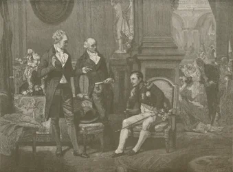 Napoleon, Goethe and Wieland, 1808