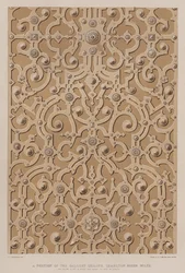 A portion of the gallery ceiling, Charlton House, Wilts, the ceiling is 17 ft in width and about 115 feet in length