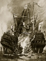 The burning of the 