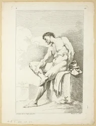 Figure, from Second Book of Academy Figures Engraved in Part by the Professors of the Royal Academy
