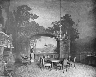 Drakelow Hall: The Painted Dining Room