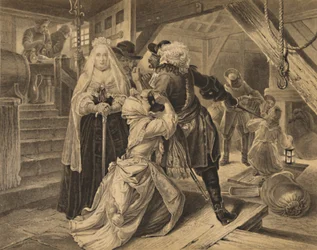Arrest of Alice Lisle for sheltering fugitives from the Battle of Sedgemoor, 1685, 1886