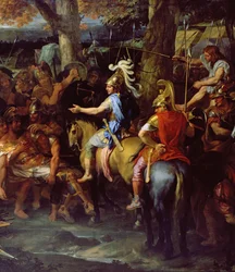 Alexander and Porus at the Battle of Hydaspes, c. 1673 (detail of 90063)