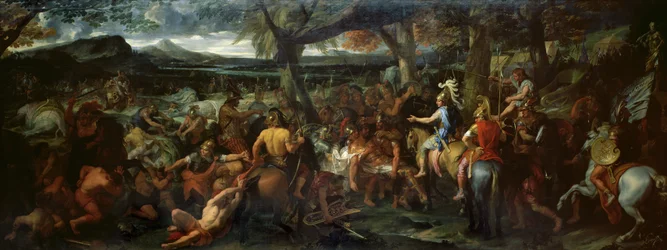 Alexander and Porus, at the Battle of Hydaspes
