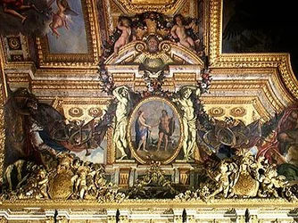 Meeting of the Two Seas, ceiling painting from the Galerie des Glaces