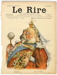Illustration of Charles Leandre for the Cover of Le Rire