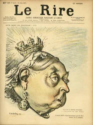 Illustration of Charles Leandre for the Cover of Le Rire