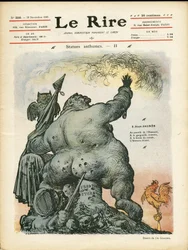 Illustration of Charles Leandre for the Cover of Le Rire