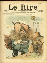 Illustration by Charles Leandre for the Cover of Le Rire