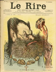 Illustration of Charles Leandre for the Cover of Le Rire
