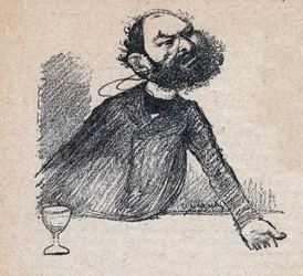 Leon Bourgeois (1851-1925) French statesman - engraving in 