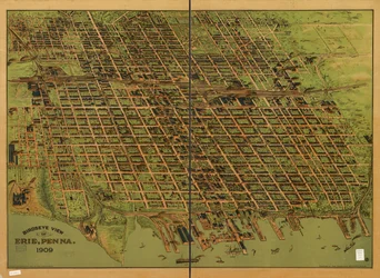 Birdseye View of Erie, Penna. 1909