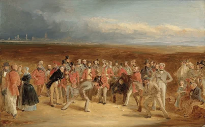 The Finished Sketch for The Golfers: A Grand Match Played on the St. Andrews Links by Sir David Baird, Bt. and Sir Ralph Anstruther, Bt. of Balcaskie, Against Major Playfair and John Campbell, Esq., of Glensaddell