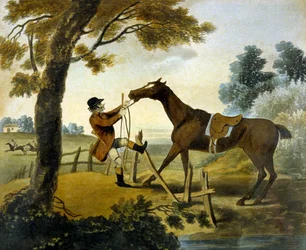 Proof of Bottom, from The Pytchley Hunt (engraved by F. Jukes)