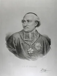 Portrait of Cardinal Joseph Fesch (1763-1839) engraved by Francois Seraphin Delpech