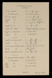 Formulae, Oxford