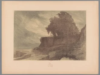 Ruins of a Bastion with a Cannon and a Tree