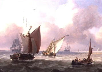 Dutch Pinks in a Swell off a Jetty