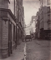 Rue de la Bucherie, from the Cul-de-sac Saint-Ambroise, 1866-1868