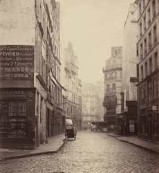 Rue des Lombards, from the Rue des Lavandières Sainte-Opportune, 1864
