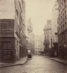 Rue des Lombards, from the Rue des Lavandières Sainte-Opportune, 1864