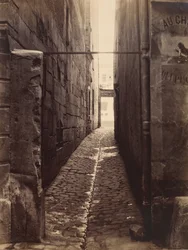 Rue du Chat-qui-Pêche from the Rue de la Huchette, ca. 1868