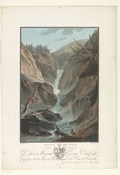 Waterfall of the River Aare (Remarkable Views of the Mountains of Switzerland)