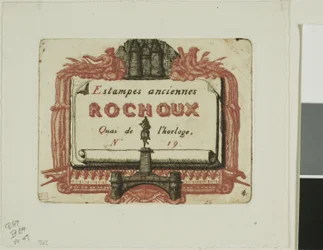 Address-Card of the Printseller, Rochoux
