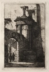 Entrance to the French Capuchin Convent at Athens
