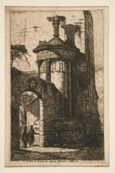Entrance to the French Capuchin Monastery in Athens