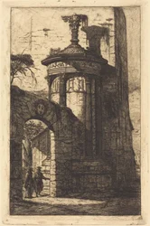 Entrance to the French Capuchin Convent at Athens