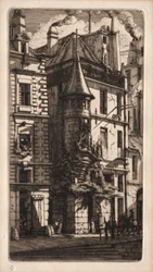 Etchings of Paris: House with a Turret, Weavers
