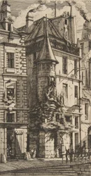 House with a Turret, rue de la Tixeranderie, Paris, 1852