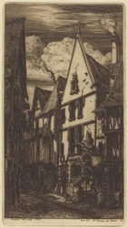 The Street of Toiles, in Bourges