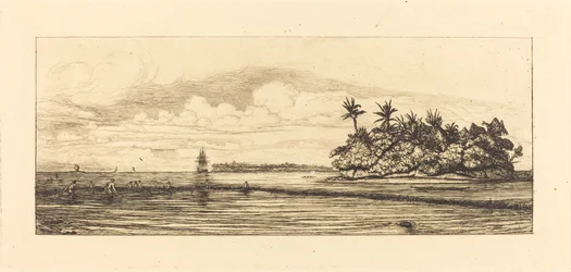 Oceania: Fishing, Near Islands with Palms in the Uea or Wallis Group