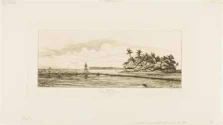 Oceania: Fishing, Near Islands with Palms in the Uea or Wallis Group, 1845