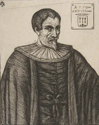 The historian John Besly, after Jaspar Isaac, 1861