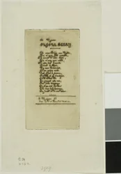Verses Dedicated to Eugène Bléry, No. 2