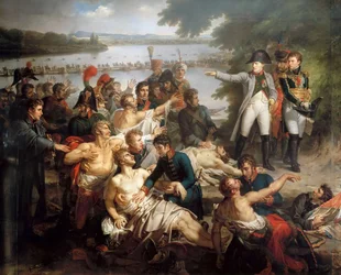The Return of Napoleon to the Island of Lobau after the Battle of Essling, May 23, 1809