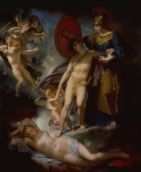 Wisdom defending Youth against Love